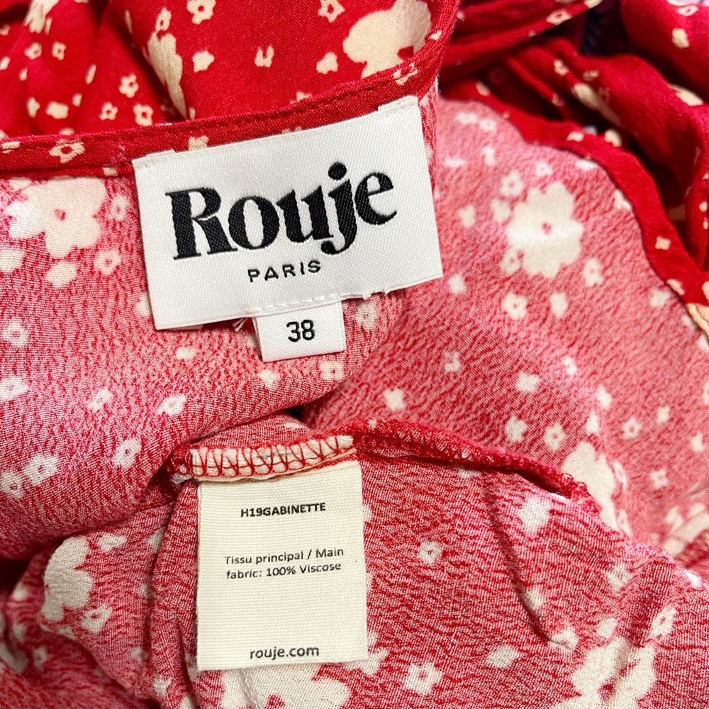 ROUJE Paris Gabinette Long Sleeve Wrap Mini Dress - Picture 11 of 11